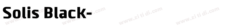 Solis Black字体转换